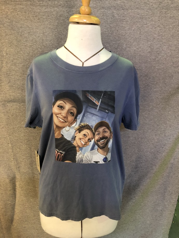 Custom photo print tee, Brisbane